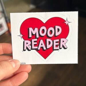 Red Heart Mood Reader Sticker